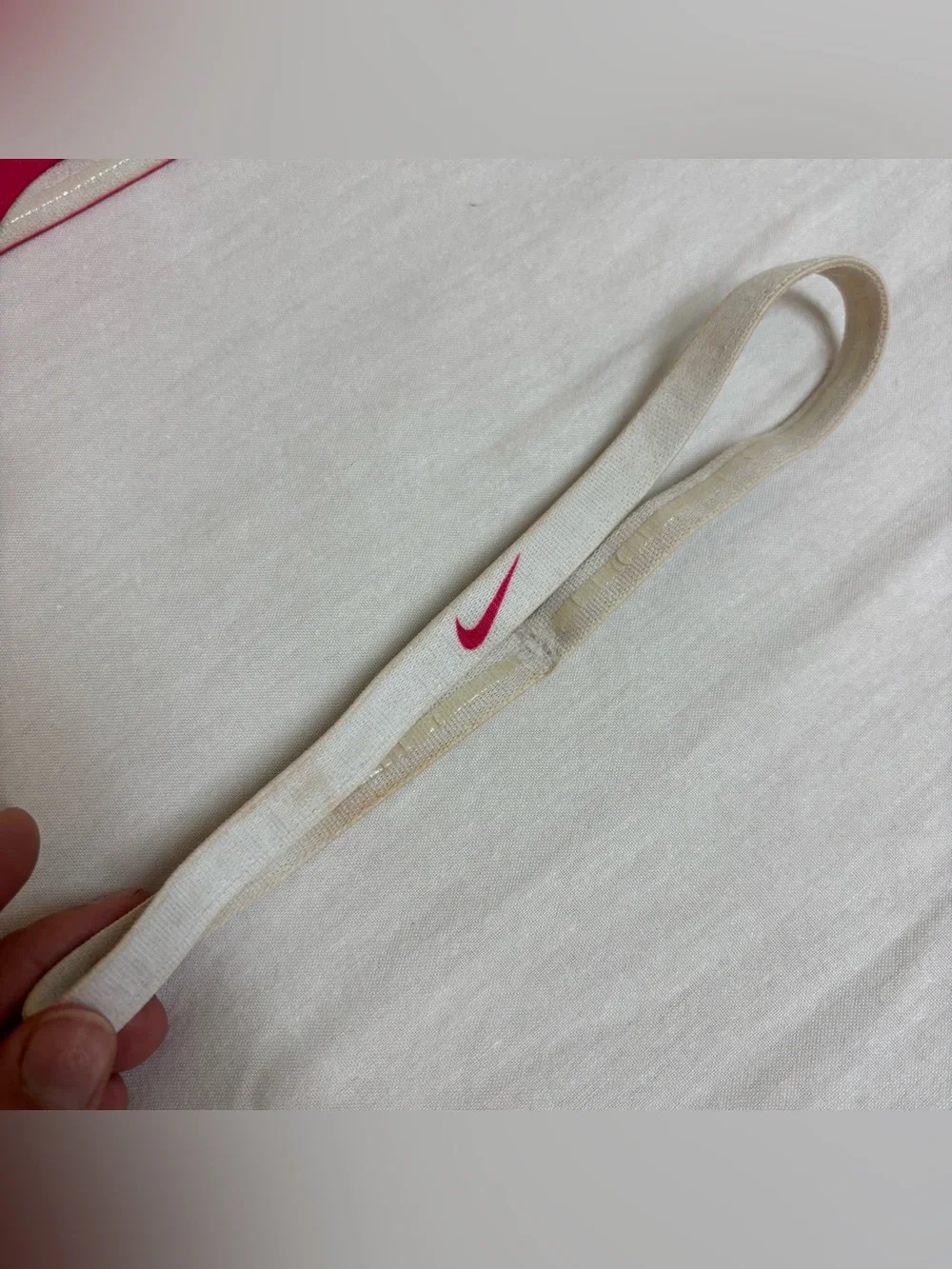 Nike Swoosh Sport Active 5 Thin Headbands White & Pink & 1 Black White Headband